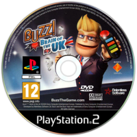 Buzz: Brain of the UK PAL Playstation 2 PAL box art